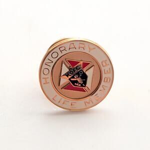 Vintage 1/10 14k Gold Filled Knights Of Columbus Honorary Life Member Lapel Pin